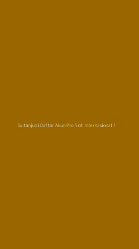Tampilan Antarmuka Aplikasi Sultanjudi Daftar Akun Pro Slot Internasional - 1