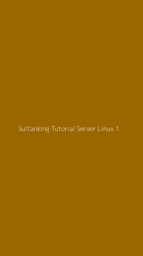 Tampilan Antarmuka Aplikasi Sultanking Tutorial Server Linux - 1