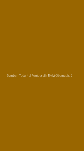 Tampilan Antarmuka Aplikasi Sumbar Toto 4d Pembersih Ram Otomatis - 2