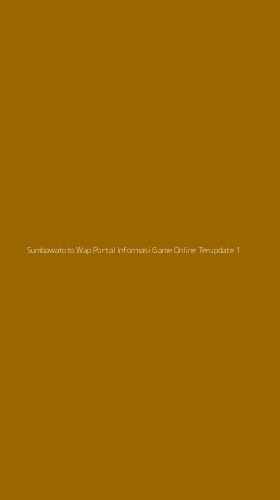 Tampilan Antarmuka Aplikasi Sumbawatoto Wap Portal Informasi Game Online Terupdate - 1