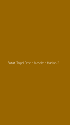 Tampilan Antarmuka Aplikasi Surat Togel Resep Masakan Harian - 2