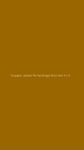 Tampilan Antarmuka Aplikasi Surgapla Jadwal Pertandingan Bola Hari Ini - 4