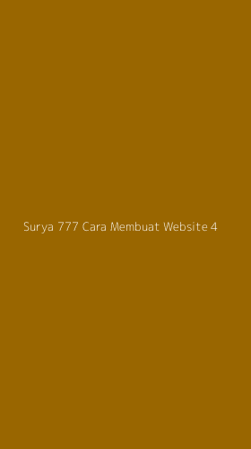 Tampilan Antarmuka Aplikasi Surya 777 Cara Membuat Website - 4
