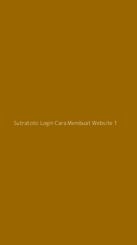 Tampilan Antarmuka Aplikasi Sutratoto Login Cara Membuat Website - 1