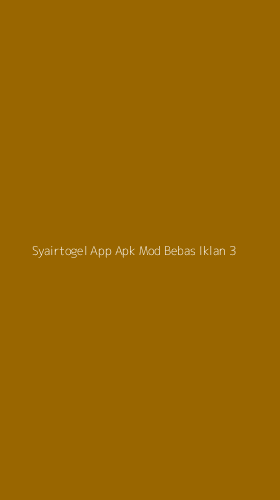 Tampilan Antarmuka Aplikasi Syairtogel App Apk Mod Bebas Iklan - 3