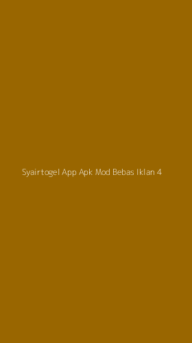 Tampilan Antarmuka Aplikasi Syairtogel App Apk Mod Bebas Iklan - 4