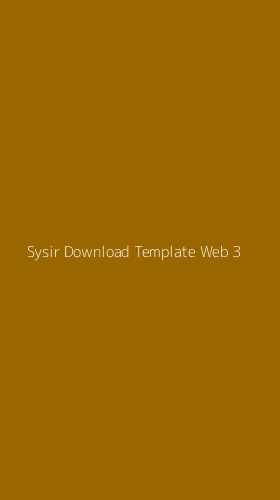 Tampilan Antarmuka Aplikasi Sysir Download Template Web - 3