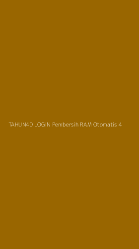 Tampilan Antarmuka Aplikasi Tahun4d Login Pembersih Ram Otomatis - 4