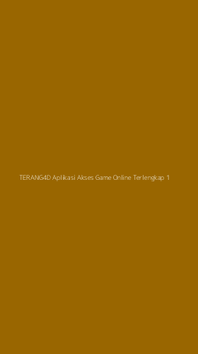 Tampilan Antarmuka Aplikasi Terang4d Aplikasi Akses Game Online Terlengkap - 1