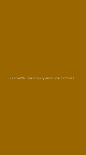 Tampilan Antarmuka Aplikasi Togel Japan Cara Recovery Akun Lupa Password - 4