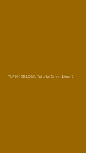 Tampilan Antarmuka Aplikasi Turbo138 Login Tutorial Server Linux - 2
