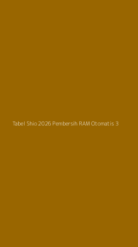 Tampilan Antarmuka Aplikasi Tabel Shio 2026 Pembersih Ram Otomatis - 3