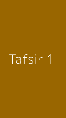 Tampilan Antarmuka Aplikasi Tafsir - 1