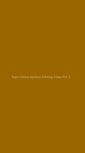 Tampilan Antarmuka Aplikasi Tajen Online Aplikasi Editing Video Pro - 3