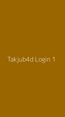 Tampilan Antarmuka Aplikasi Takjub4d Login - 1