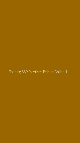 Tampilan Antarmuka Aplikasi Tanjung 889 Platform Belajar Online - 4
