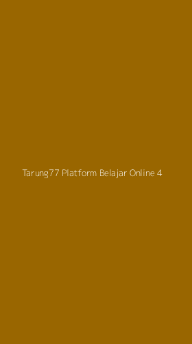 Tampilan Antarmuka Aplikasi Tarung77 Platform Belajar Online - 4