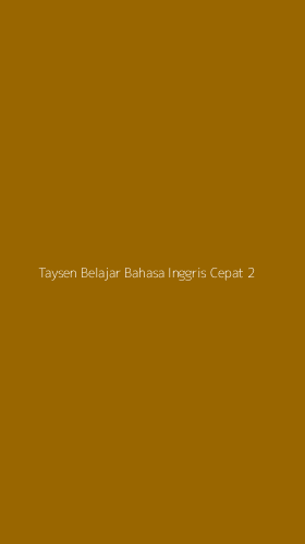 Tampilan Antarmuka Aplikasi Taysen Belajar Bahasa Inggris Cepat - 2