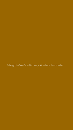 Tampilan Antarmuka Aplikasi Tebingtoto Com Cara Recovery Akun Lupa Password - 4