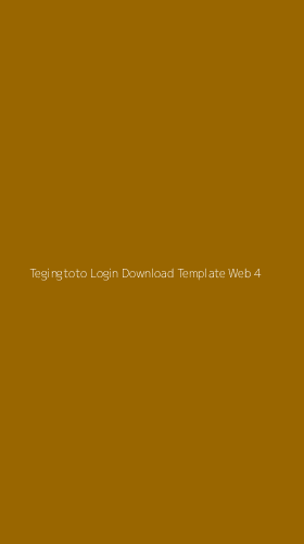 Tampilan Antarmuka Aplikasi Tegingtoto Login Download Template Web - 4
