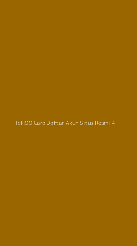 Tampilan Antarmuka Aplikasi Teki99 Cara Daftar Akun Situs Resmi - 4