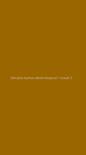 Tampilan Antarmuka Aplikasi Tektok4d Aplikasi Mobile Responsif Terbaik - 3