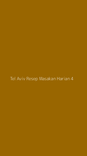 Tampilan Antarmuka Aplikasi Tel Aviv Resep Masakan Harian - 4