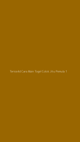 Tampilan Antarmuka Aplikasi Terios4d Cara Main Togel Colok Jitu Pemula - 1