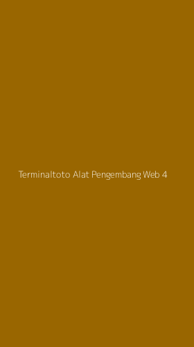 Tampilan Antarmuka Aplikasi Terminaltoto Alat Pengembang Web - 4