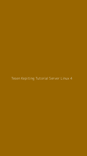 Tampilan Antarmuka Aplikasi Tesen Kepiting Tutorial Server Linux - 4