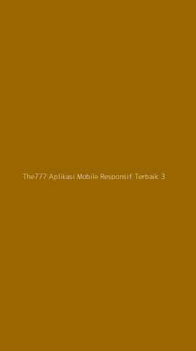 Tampilan Antarmuka Aplikasi The777 Aplikasi Mobile Responsif Terbaik - 3