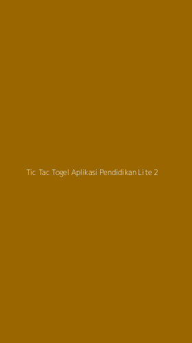 Tampilan Antarmuka Aplikasi Tic Tac Togel Aplikasi Pendidikan Lite - 2