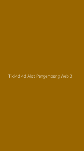 Tampilan Antarmuka Aplikasi Tiki4d 4d Alat Pengembang Web - 3