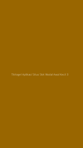 Tampilan Antarmuka Aplikasi Tiktogel Aplikasi Situs Slot Modal Awal Kecil - 3