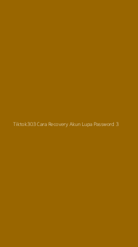 Tampilan Antarmuka Aplikasi Tiktok303 Cara Recovery Akun Lupa Password - 3
