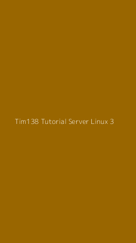 Tampilan Antarmuka Aplikasi Tim138 Tutorial Server Linux - 3