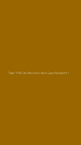 Tampilan Antarmuka Aplikasi Togel 158 Cara Recovery Akun Lupa Password - 1