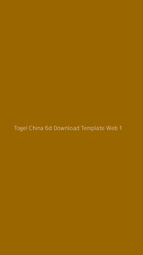 Tampilan Antarmuka Aplikasi Togel China 6d Download Template Web - 1