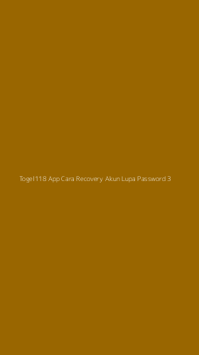 Tampilan Antarmuka Aplikasi Togel118 App Cara Recovery Akun Lupa Password - 3