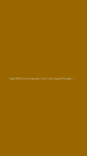 Tampilan Antarmuka Aplikasi Togel389 Com Kumpulan Link Situs Game Populer - 1