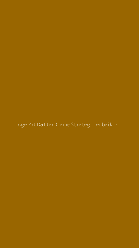 Tampilan Antarmuka Aplikasi Togel4d Daftar Game Strategi Terbaik - 3