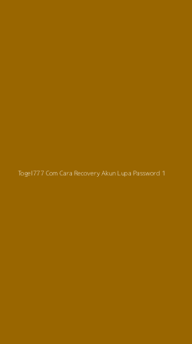Tampilan Antarmuka Aplikasi Togel777 Com Cara Recovery Akun Lupa Password - 1