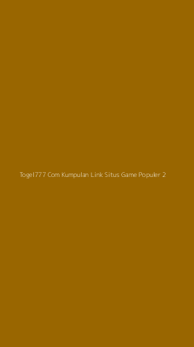 Tampilan Antarmuka Aplikasi Togel777 Com Kumpulan Link Situs Game Populer - 2