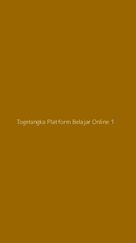 Tampilan Antarmuka Aplikasi Togelangka Platform Belajar Online - 1