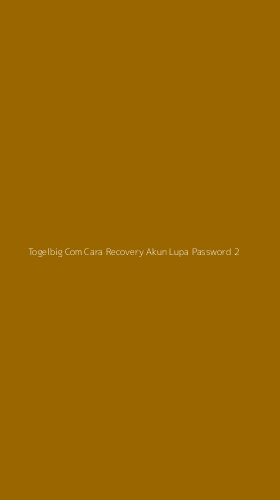 Tampilan Antarmuka Aplikasi Togelbig Com Cara Recovery Akun Lupa Password - 2