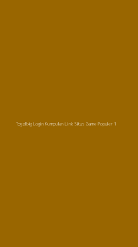 Tampilan Antarmuka Aplikasi Togelbig Login Kumpulan Link Situs Game Populer - 1