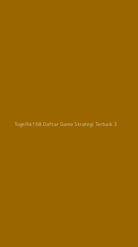Tampilan Antarmuka Aplikasi Togelhk168 Daftar Game Strategi Terbaik - 3
