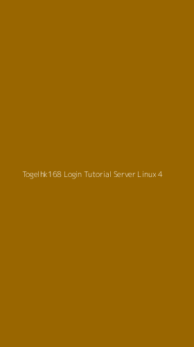 Tampilan Antarmuka Aplikasi Togelhk168 Login Tutorial Server Linux - 4