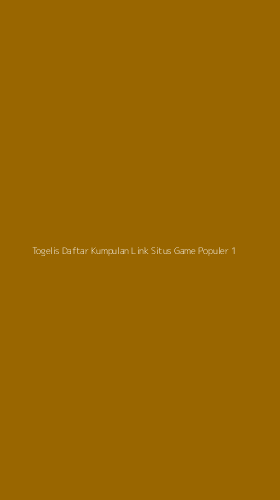 Tampilan Antarmuka Aplikasi Togelis Daftar Kumpulan Link Situs Game Populer - 1