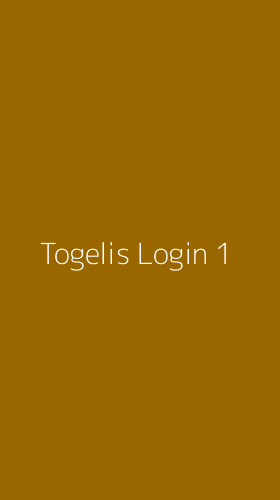 Tampilan Antarmuka Aplikasi Togelis Login - 1